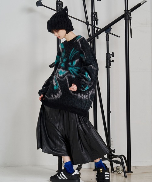 ✧︎新品✧︎♡︎ジャス♡マントスリーブニット（ネイビー） Discoat（ディスコート） ニット セーター 「WEB限定」マントスリーブ