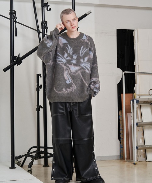SeeSew セーター ニット 「UNISEX」NEKOMATA SHAGGY KNIT/ネコマタ 