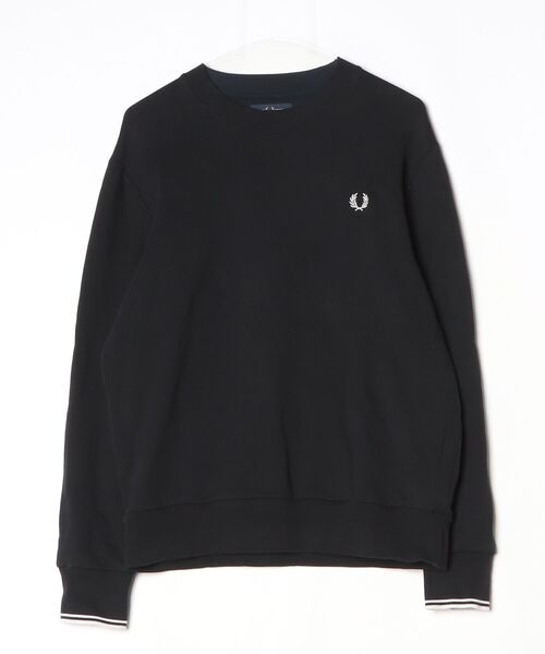 フレッドペリー ブラック　スウェット FRED PERRY（フレッドペリー） スウェットカットソー L ブラック