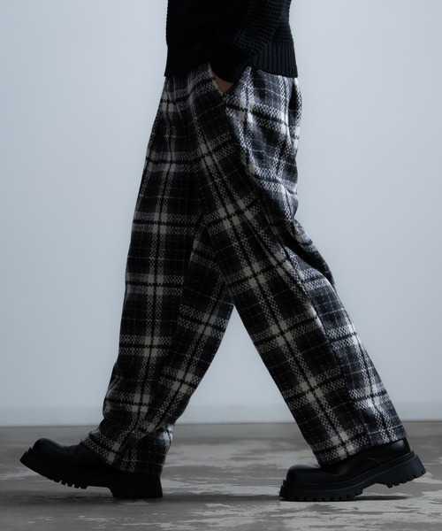 90s stuka チェック　ワイドパンツ 90s stuka チェック ワイドパンツ