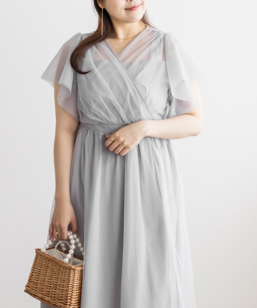 「CLETTE」 半袖ワンピース 4L ブラック レディース_画像6