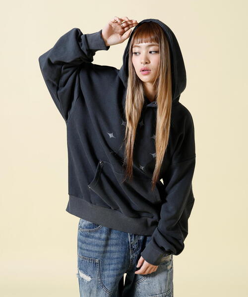 トレーナー スウェット SIS/エスアイエス/circle star P/O Sweat レディース メンズ_2