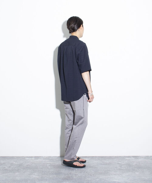 「GLOSTER」 半袖シャツ M オリーブ メンズ_画像3