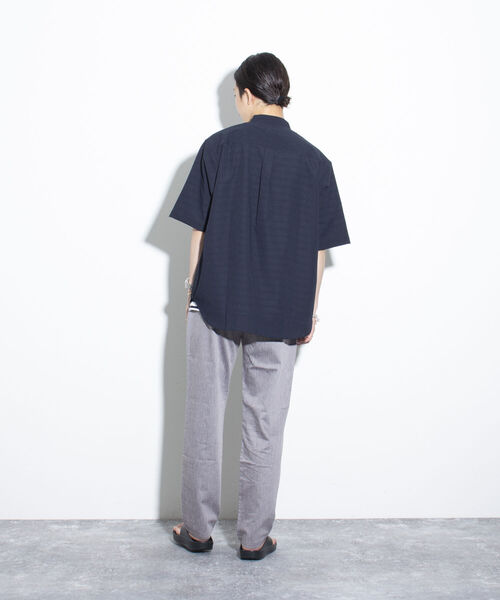 「GLOSTER」 半袖シャツ M オリーブ メンズ_画像4