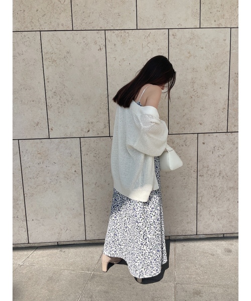 「SNIDEL」 キャミソールワンピース 1 モカ レディースの画像