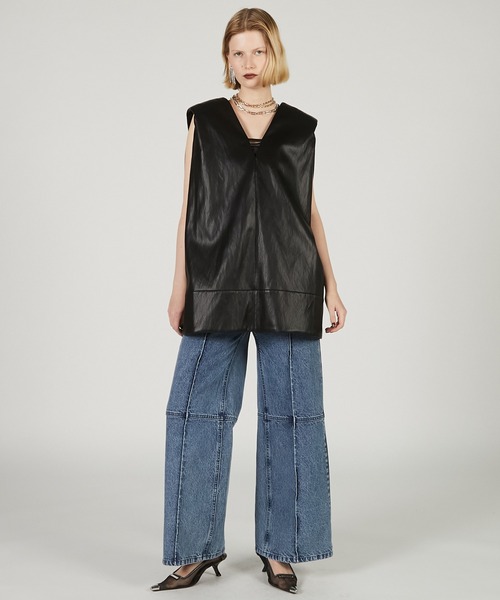 「PRANK PROJECT」 デニムパンツ 38 ブルー レディース_画像8