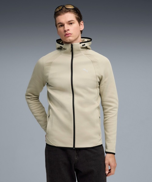PUMA（プーマ） パーカー メンズ エヴォストライプ フルジップ