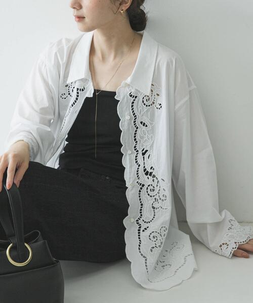 URBAN RESEARCH（アーバンリサーチ） ブラウス シャツ カットワーク 