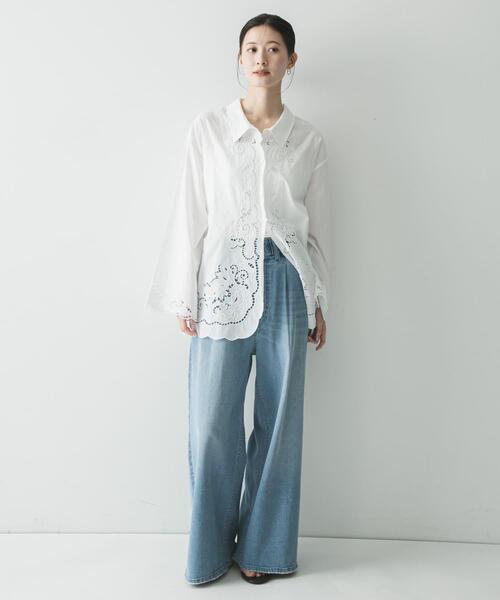 URBAN RESEARCH（アーバンリサーチ） ブラウス シャツ カットワーク 