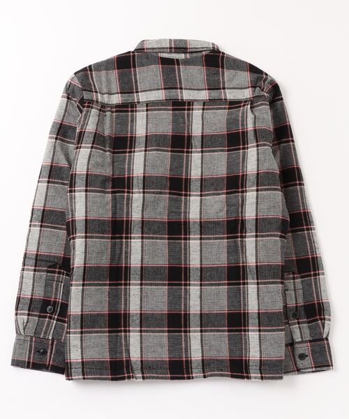 「VOLCOM」 長袖ポロシャツ S ホワイト×グレー メンズ_画像2