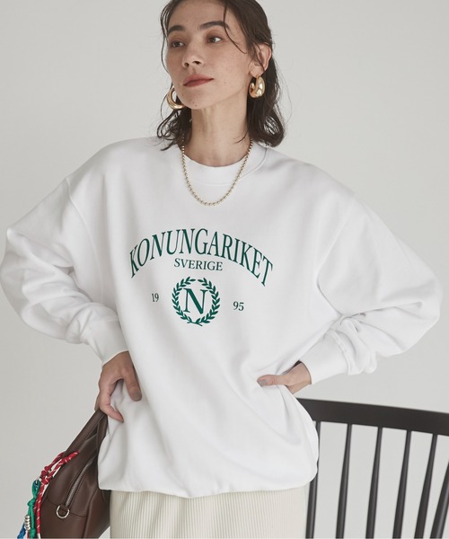 「ANGIE」 スウェットカットソー SMALL グレー レディース_画像7