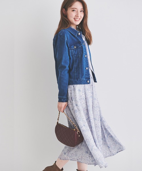 「LAISSE PASSE」 デニムジャケット SMALL ダークブルー レディース_画像4