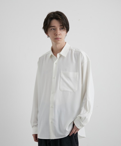 「JUNRED」 長袖シャツ L チャコールグレー メンズ_画像4