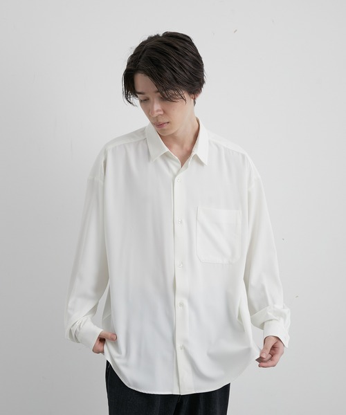 「JUNRED」 長袖シャツ L チャコールグレー メンズ_画像5