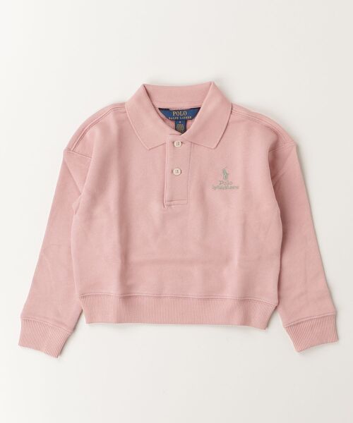 トレーナー ロゴ テリー ポロ スウェットシャツ キッズ 子供服 女の子_3