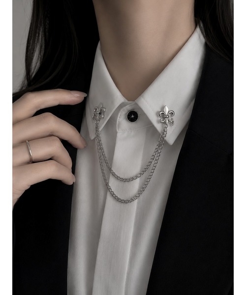 Bling Leads ブローチ 「Bls」「ZA」「Bling Leads」襟ブローチ マルチ
