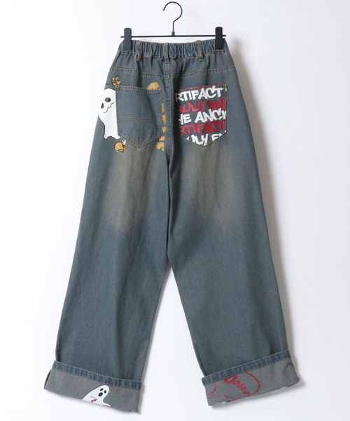 「SITRY」 「Jungle Storm」デニムパンツ M ブラック メンズ_画像8