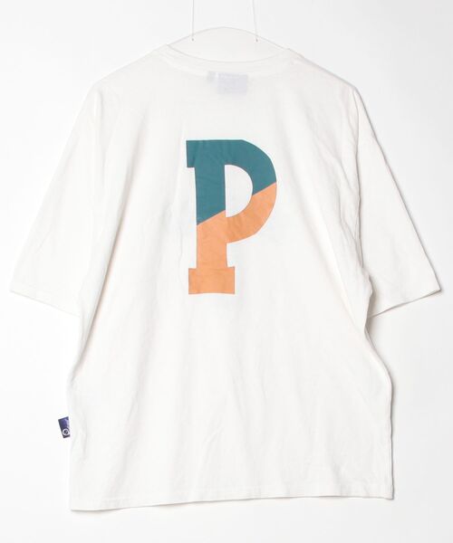 「PEN FIELD」 半袖Tシャツ L ホワイト メンズ_画像2