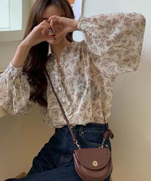「Miniministore」 長袖ブラウス X-LARGE アイボリー レディース_画像8