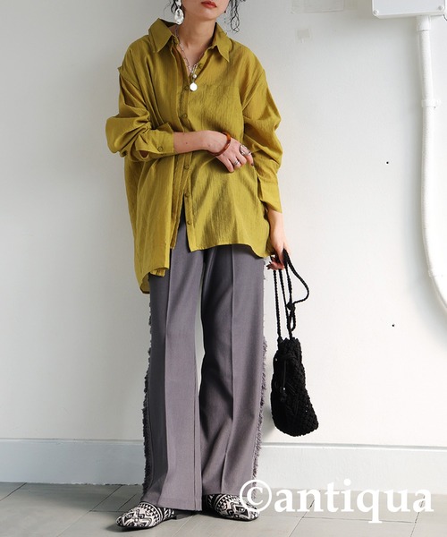 「antiqua」 パンプス S ベージュ×ブラック レディース_画像5