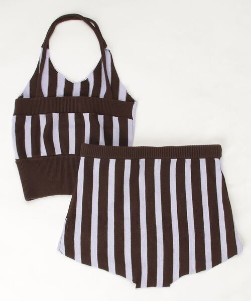 ニット セーター KNIT STRIPE SET UP レディース mikomori ニット セーター KNIT STRIPE SET UP レディース