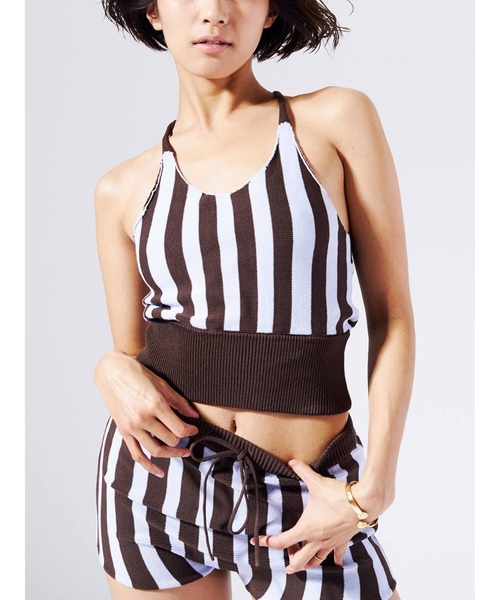 ニット セーター KNIT STRIPE SET UP レディース