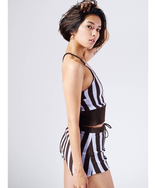 ニット セーター KNIT STRIPE SET UP レディース mikomori ニット セーター KNIT STRIPE SET UP レディース