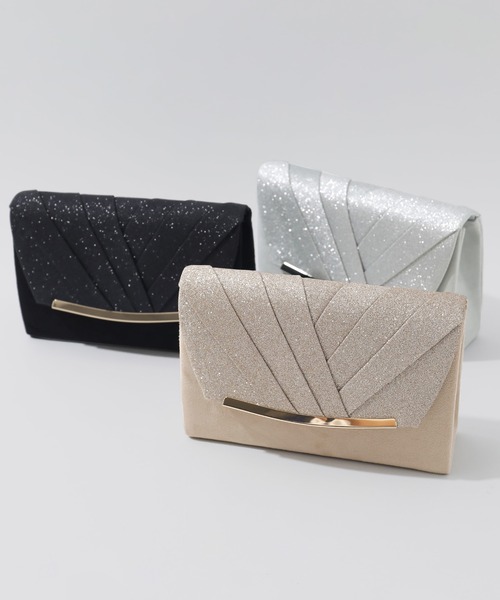 niana ベージュ クラッチバッグ　新品 新品】niana ニアナ フラワーレースクラッチバッグ ベージュ