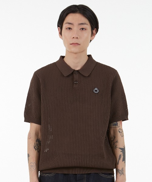 ★送料・関税込★LMC★MESH KNIT POLO SHIRT★ LMC ポロシャツ 「LMC」MESH KNIT POLO SHIRT / エルエムシー
