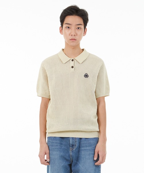 ★送料・関税込★LMC★MESH KNIT POLO SHIRT★ LMC ポロシャツ 「LMC」MESH KNIT POLO SHIRT / エルエムシー
