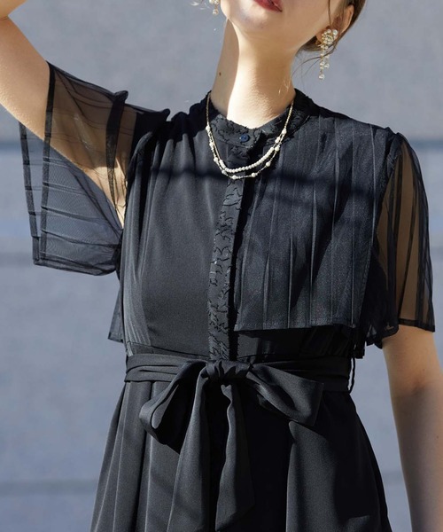 Dorry Doll ドレス ケープアシメデザインドレス : ZOZOTOWN