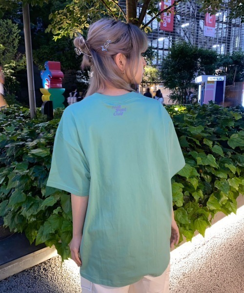 人気☆NICE GHOST CLUB ☆SPRAY PRINT T-SHIRT NICE GHOST CLUB tシャツ A'GEM/9 × .kom「NICE CLUB/ナイス