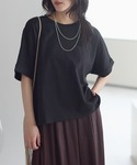 tシャツ 半袖 「USAコットン」 オーバーサ...の詳細画像4