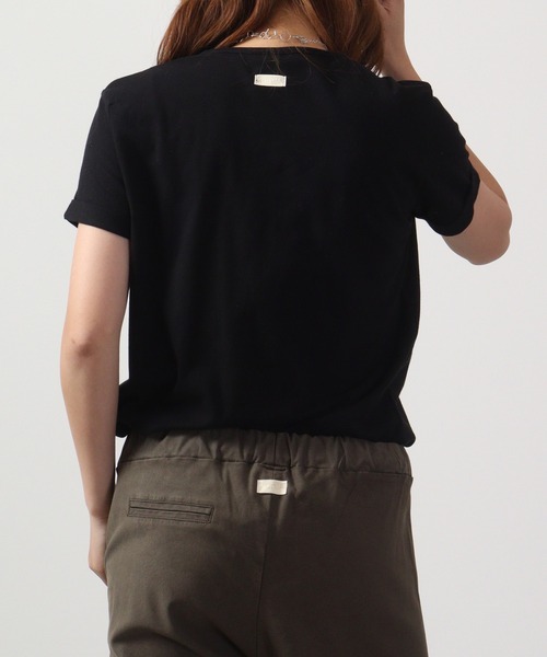 DIMENSIONE danza tシャツ ロゴラインストーンTシャツ