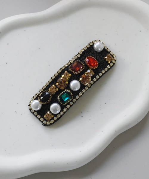 Port（ポート） ヘアクリップ 「 」 レトロ ビジュー ヘアクリップ