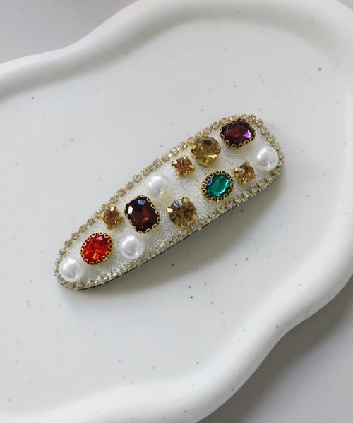 Port（ポート） ヘアクリップ 「 」 レトロ ビジュー ヘアクリップ