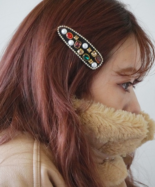 Port ヘアクリップ 「 / ポート 」 レトロ ビジュー