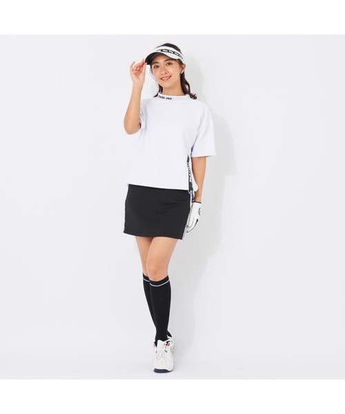 tシャツ Tシャツ レディース FILA GOLF/フィラゴルフ ゴルフウェア ブランド ロゴ 吸汗速乾 UVカット ストレッチ 接触冷感 半袖 モッ｜zozo｜05