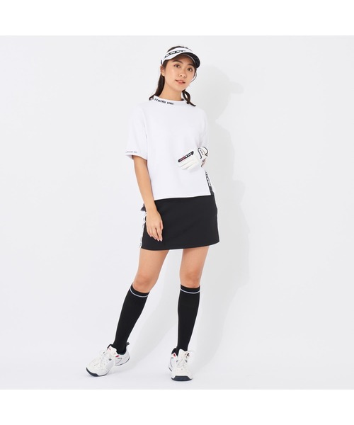 tシャツ Tシャツ レディース FILA GOLF/フィラゴルフ ゴルフウェア ブランド ロゴ 吸汗速乾 UVカット ストレッチ 接触冷感 半袖 モッ｜zozo｜06