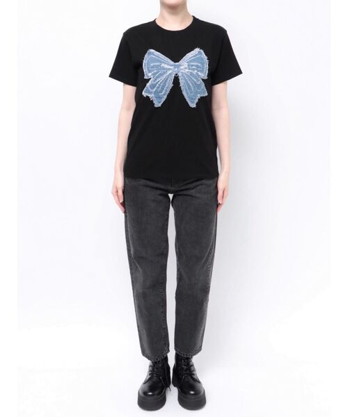 jouetie（ジュエティ） tシャツ 半袖 リボンモチーフTシャツ