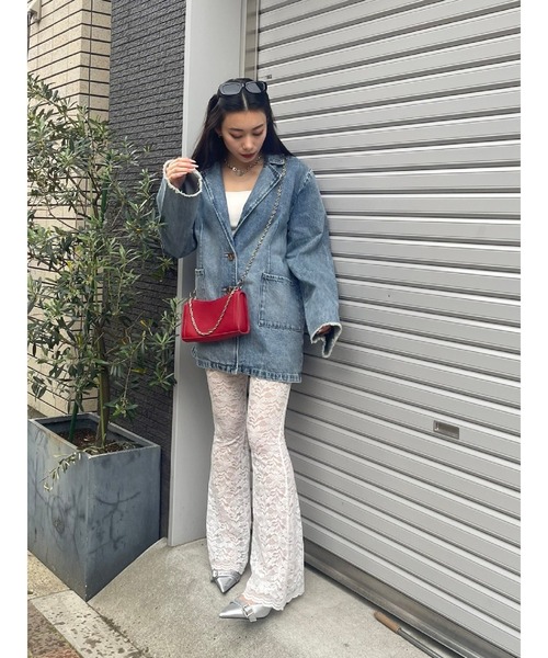 EU4RIA レース フレアパンツ M EVRIS パンツ レースフレアパンツ レディース : ZOZOTOWN Yahoo