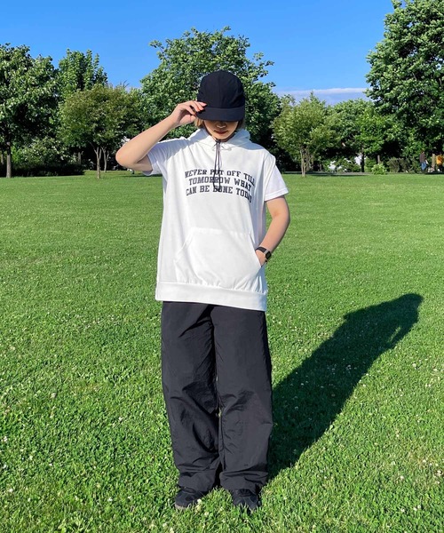 LGB フード付きジレ ベスト ジレ フード付きロゴベスト レディース : ZOZOTOWN Yahoo