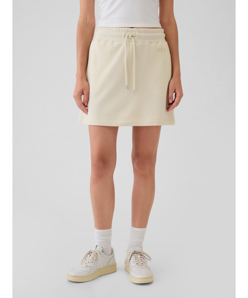 【希少】PRADA ヴィンテージ加工 ロゴ スエード ミニスカート org.jpg