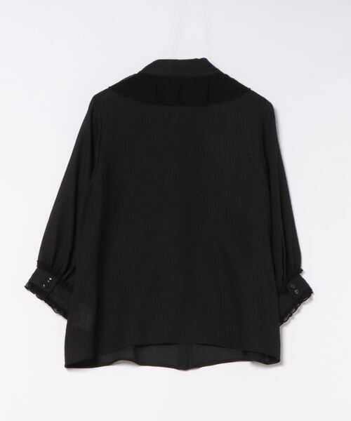 未使用■Audie a Muses■38■タックフリルブラウス■黒■定価3.1万 未使用□Audie a Muses□38□タックフリルブラウス□黒□定価