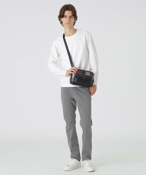 BLACK LABEL CRESTBRIDGE ショルダーバッグ BLACK lab.】ロゴプリントショルダーバッグ（バッグ）｜BLACK