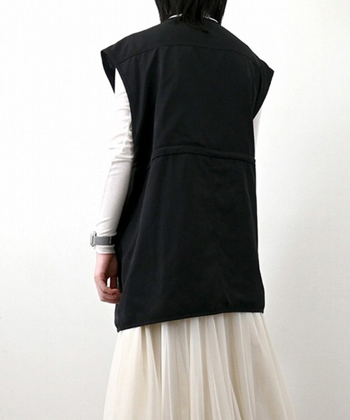STYLEBLOCK ベスト ジレ Eツイルミリタリーベスト レディース