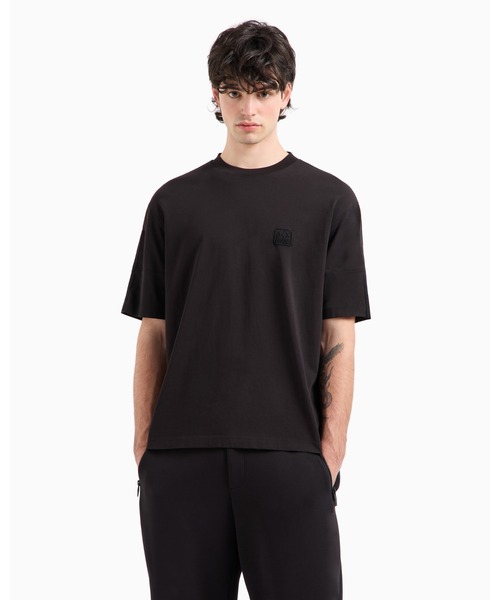 ARMANI EXCHANGE アルマーニエクスチェンジ 半袖Tシャツ ブラック ARMANI EXCHANGE tシャツ 「A|X アルマーニ エクスチェンジ