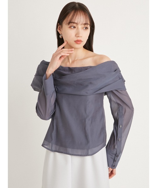 SNIDEL（スナイデル） 長袖ブラウス ONE SIZE グレー レディース 