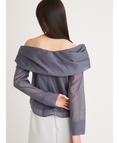SNIDEL 「SNIDEL」 長袖ブラウス ONE SIZE グレー レディース