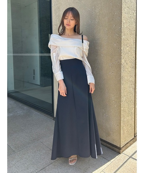 「SNIDEL」 長袖ブラウス ONE SIZE グレー レディース SNIDEL 「SNIDEL」 長袖ブラウス ONE SIZE グレー レディース